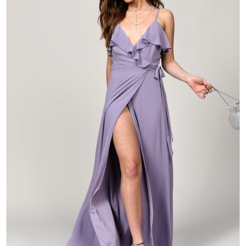 Tobi kristen wrap maxi dress